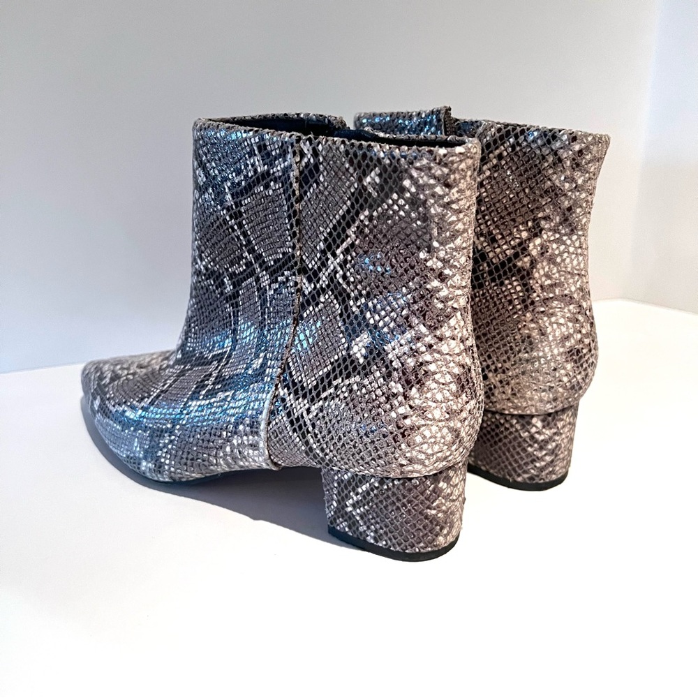 Corso Como Python Leather Pointed Block Heel Boot… - image 7